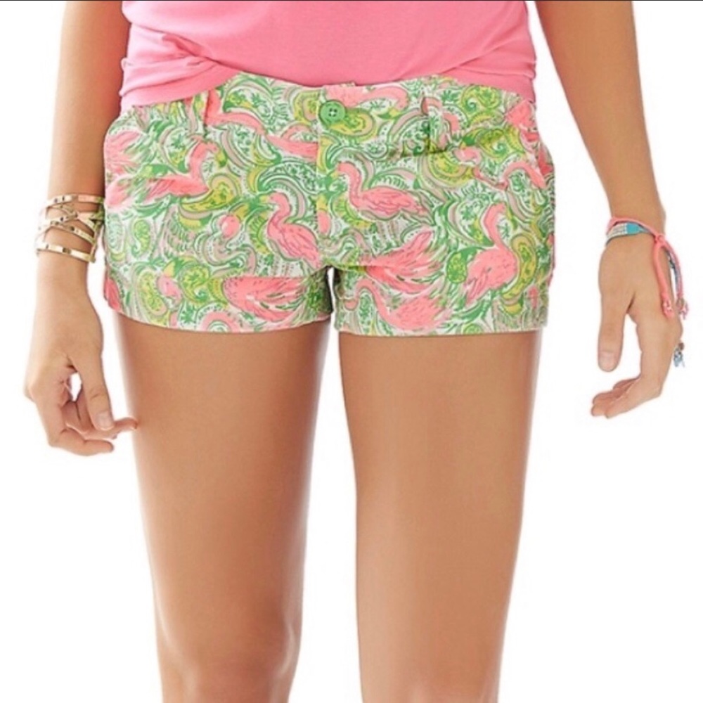 NWT LILLY PULITZER Women’s Pink and Green Walsh Shorts
